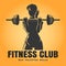Training Woman Fitness Club emblem