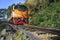 trains running on death railways track crossing kwai river in kanchanaburi thailand this railways important destination of world