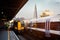 Trains at Waterloo station in London