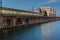 Trainstation at the river Spree in Berlin