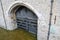 Traitors\\\' Gate, the old watergate entrance at the Tower of London, UK, seen from above