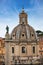 Trajan Column and Church of Santissimo Nome di Maria al Foro - Rome Italy