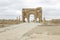 Trajan\\\'s Arch of Timgad, a Roman-Berber city in the Aures Mountains of Algeria