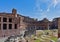 Trajan`s Market Markets of Trajan , a large complex of ruins in the city of Rome, Italy, located on the Via dei Fori Imperiali,