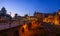 Trajans Column and Basilica Ulpia in Rome, Italy