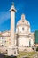 Trajans Column and Forum in Rome, Italy