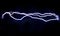 The trajectory of a spark electric discharge