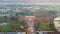 Tralee in Ireland from above, dramatic sky, beautiful clouds, sunset