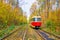 The tram in the forest, Kiev, Ukraine