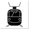 Tram glyph icon