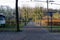 Tram rails in Dutch Open Air Museum in Arnhem,