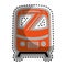 Tram vehicle isolated icon