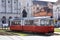 Trams on streets in Arad