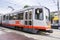 Tramway passing through a residential area of San Francisco