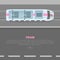 Tramway on Road Conceptual Flat Vector Web Banner