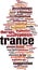 Trance word cloud