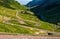 Tranfagarasan road in Romanian mountains