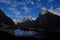 Trango Towers from Urdukas - sunrise