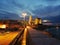 Trani - Night view of the cathedral from the pier