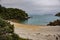 Tranquil beach at Harold Bay in Stewart Island or Rakiura, New Zealand.