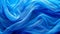 Tranquil blue silk waves flowing fabric abstract, calm background with space for text