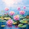 Tranquil and Captivating Art Piece: Mysterious Lotus Pond