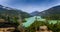 Tranquil Diablo Lake in the North Cascades National Park, Washington