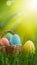 Tranquil Easter background evoking the serenity of a peaceful spring morning