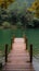 Tranquil escape Bridge, lake, and forest at Pang Oung, Thailand