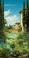 Tranquil Gardenscapes: A Naturalistic Painter\\\'s Emerald And Aquamarine Italian Landscapes