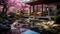 A tranquil Japanese garden,
