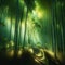 Tranquil Journey: Serene Path Through Bamboo Forest