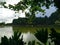 A tranquil lagoon in Fraijanes, Poas, Costa Rica