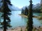 Tranquil Lake in Rocky Mountains