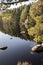 Tranquil Loch Garten and Caledonian Forest at Abernethy in the Highlands of Scotland.