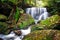 Tranquil lush waterfall in Leura