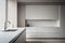 Tranquil Minimalist Kitchen: Streamlined Design, Soft Natural Lighting & Serenity