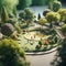 Tranquil Oasis: Miniature City Park Diorama