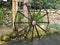 Tranquil Oasis: Serene Water mill Wheels in Park\\\'s Pond