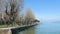 Tranquil park at lake Garda