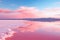 Tranquil Pink salt lake spa. Generate Ai