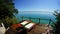 Tranquil and relaxing on the deck chair at Lagoon Bacalar