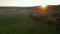 Tranquil rural landscape from a bird`s eye view. Filmed in UHD 4k video
