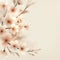 Tranquil Sakura Blossom Painting with Copyspace