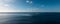 Tranquil seascape of the Indian Ocean. Panorama.