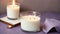 Tranquil Serenity A National Relaxation Day Aromatherapy Candle.AI Generated