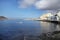 Tranquil shore of the picturesque Canarian town of El Medano, Tenerife, Canary Islands, Spain