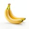 Tranquil Still Life: Banana On White Background