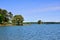 Tranquil summer scene in Marina Park, Lake Lanier