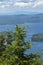 Tranquil view of Lake Sunapee in summertime, Newbury, New Hampshire.